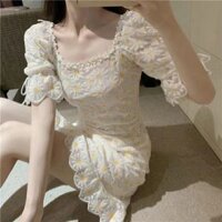 [Order] Váy ren hoa tay lỡ