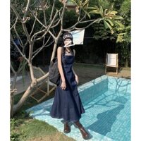 [ORDER] Váy yếm hai dây jeans buộc dây