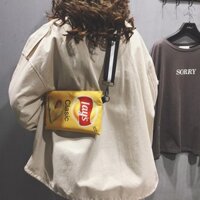 [ORDER~10 NGÀY]  Túi đeo chéo hình gói bim bim (Có hình thật)
