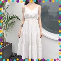 [ORDER]ĐẦM MAXI TRẮNG DÀI ĐI BIỂN ULZZANGZXZXAA