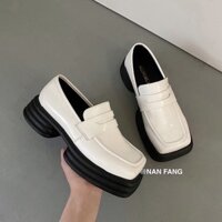 [ORDER]GIÀY OXFORD NỮ MŨI VUÔNG ĐẾ XẾP PHONG CÁCH UZZLANG