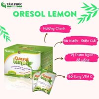 Oresol Lemon vị chanh bù nước điện giải cơ thể, uống khi sốt, mất nước, đi ngoài ( Hộp 25 gói )