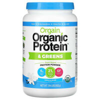 Orgain Organic Protein & Greens Protein Powder Plant Based Vanilla Bean 1.94 lbs (882 g)