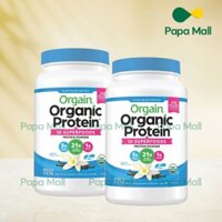 Orgain - Organic Protein Vani (Bột Protein Thực Vật 1.2KG) (date mới)