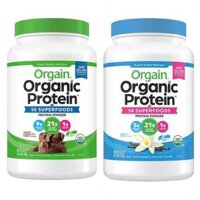 Orgain Protein organic - Bột hữu cơ thực vật SuperFood Protein powder, Vanilla Bean Vegan, Non GMO