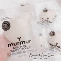 [ORGANIC] Bông tắm hữu cơ Hàn Quốc murmur siêu mềm cho bé