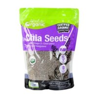 Organic Chia Seeds – Hạt chia đen Úc (gói tím 1kg)