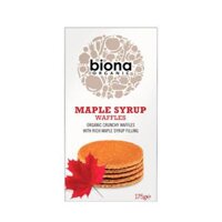 ORGANIC MAPLE SYRUP WAFFLES BIONA 175G