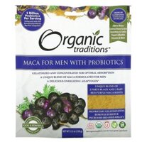 Organic Traditions Maca For Men With Probiotics 5.3 oz (150 g)
