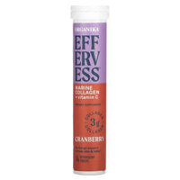 Organika Effervness Marine Collagen + Vitamin C Cranberry 14 Effervescent Tablets