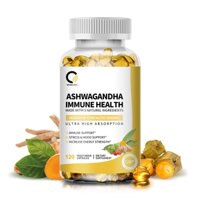 Orgeuos Ashwagandha 5000mg chứa 5 thành phần tự nhiên giúp giảm căng thẳng và giảm cholesterol
