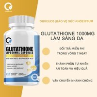 Orgeuos Glutathione 1000mg 120Viên Chứa (Alpha Lipoic Acid, Vitamin C), Làm Trắng Da, Cải Thiện Sức Khỏe Làn Da