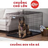 Orgo- Lồng chó mèo VÂN ĐÁ size SD90 chuồng cho chó mèo sơn tĩnh điện có thể gấp gọn