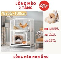 Orgo- Lồng mèo nan ống 1m có 2 tầng xịn xò OG