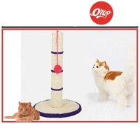 Orgo- Trụ Mèo cào 1 con chuột bóng Trụ cào móng mini chiều cao trụ 40cm đế tròn