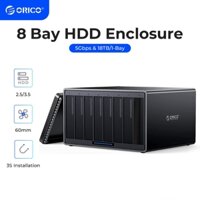 Orico 3.5 ''8 Bay Usb3.0 / Type-C Hd Docking Station Sata Sang Usb3.0 HD Encrozer với Vỏ Hdd 120W Hỗ trợ 128Tb (NS800U3)