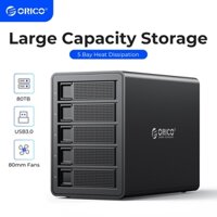 Orico 35 Series Enterprise 5 bay 3.5 '' HDD Docking Station USB3.0 sang SATA Với RAID HDD Enclosure 150W Vỏ HDD nguồn bên trong (3559C3)