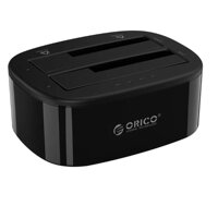 Orico 6228US3-C-BK Đế Ổ Cứng Docking 2 Khe Cắm: 3.5" Và 2.5" Sata 3 Usb 3.0 - 96210 10096210