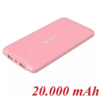 Orico Ld200-Pk Pin Sạc Dự Phòng 20 000Mah Hồng - 2 Cổng Usb 5V2.4A - 98788 10098788
