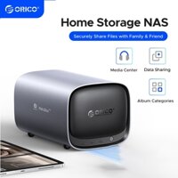 Orico MetaBox Private Cloud NAS Storage cho ổ cứng SATA 3,5 "với cổng HDMI Type-C 2.5GbE Hỗ trợ truy cập và chia sẻ từ xa dự phòng Thích hợp cho gia đình và văn phòng tại nhà (HS200-Pro)