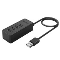 Orico W5P-U2-30-BK Bộ Chia Cáp 0.3M Có Cổng Nguồn Phụ Micro Usb Hub 4 Cổng Usb 2.0 - 97908 10097908