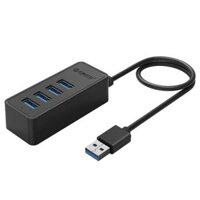 Orico W5P-U3-30-BK Bộ Chia Cáp 0.3M Có Cổng Nguồn Phụ Micro Usb Hub 4 Cổng Usb 3.0 - 96866