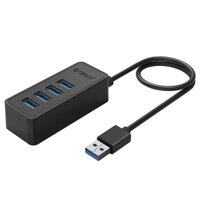 Orico W5P-U3-30-BK Bộ Chia Cáp 0.3M Có Cổng Nguồn Phụ Micro Usb Hub 4 Cổng Usb 3.0 - 96866 10096866