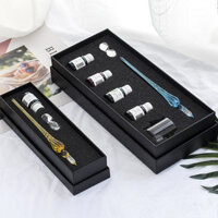 Oriental Premium # Có hàng bút nhúng mực thủy tinh lấp lánh thủ công, bút thử màu manga, bút thư pháp đầu ren, hộp quà tặng 1ff