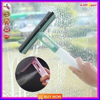 ORIGINAL 3-IN-1 CAR GLASS AND HOME WINDOWS WIPER SQUEEGEE MULTIPURPOSE CLEANER WITH ATTACHED SPRAY BOTTLE3 IN 1 SPRAY TYPE HANDLE WINDOW WIPER CLEANER DOU