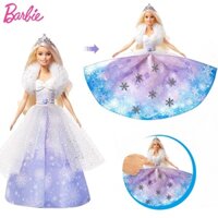 Original Barbie Dreamtopia Dolls Fashion Reveal Toys for Children Changing Snow Princess Dolls Girl Cosplay Toys for Gir
