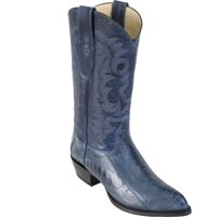 Original Blue Jeans Ostrich Leg LeatherJ-Toe Boot