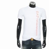 Original EA7 Emporio Armani EA In Logo Cotton Áo Thường Ngày Nam 6HPT17 PJ03Z Baju Lelaki Cao Cấp Ổ Cắm