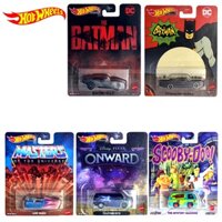Original Hot Wheels Entertainment Culture Anime Movie Batman Iron Bottom Car Kids Toys Boys Alloy Premium Set Models Ace