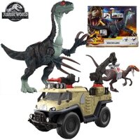 Original Jurassic World Dominion Therizinosaurus Dinosaurs Model Long Claws Attack Toys for Children Action Figure Sound