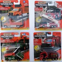 Original Matchbox Collectors Construction Working Rigs Trailer Flatbed Rescue Vehicle Alloy Car Model Toy for Boys Dieca