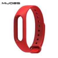 Original Mijobs Replace Strap for Xiaomi Mi Band 2 Version MiBand 2 Silicone Wristbands for Mi Band 2 Smart Bracelet for Xiao Mi Band 2 – Red