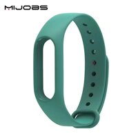 Original Mijobs Replace Strap for Xiaomi Mi Band 2 Version MiBand 2 Silicone Wristbands for Mi Band 2 Smart Bracelet for Xiao Mi Band 2 – Green