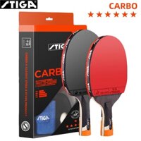 Original stiga 6-star table tennis racket 5 + 2 carbon ping pong paddle with rubber 6 star carbon ping pong bat gift set