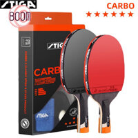 Original stiga 6-star table tennis racket 5 + 2 carbon ping pong paddle with rubber 6 star carbon ping pong bat gift set