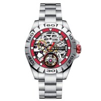 Original Urban Mens Stainless Steel Skeleton Watches Fashion Automatic-Self-Winding Mechanical Luminous Wrist Watch with Rubber/Leather Strap 72H P...