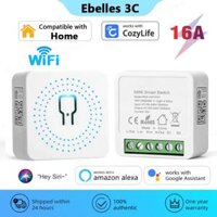 【original】 Wifi Smart Switch Homekit Switches 16A Wireless Relay Breaker Smart Home Cozylife APP Control Works with Siri Alexa Google
