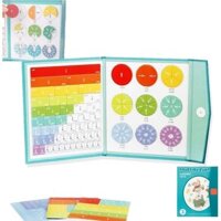 Originbuys Magnetic Fraction Educational Puzzle,Magnetic Score Disk Demonstrator