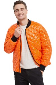 Orolay Men's Down Bomber Jacket Winter Coat Light Packable Cropped Puffer Jacket