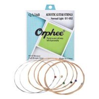 Orphee QA160 Acoustic Folk Guitar String 6pcs/Set(.011-.052) Hexagonal Steel Core 85/ 15 Bronze Wire Wound Normal Light Tension