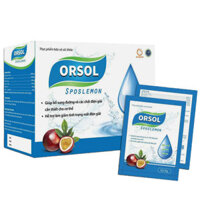 Orsol Sposlemon, bổ sung đường, các chất điện giải cần thiết cho cơ thể