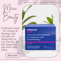 Orthomol Natal - 29 vitamin & khoáng chất cho phụ nữ mang thai và cho con bú. Bổ bầu dạng bột pha kèm viên uống