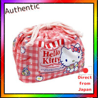 OSK Bento Box Lunch Bag Drawstring Bag Hello Kitty Apple [Approximately 27x16cm / Bottom 16x12cm] Made in Japan KB-1