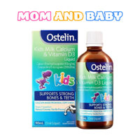 Ostelin bổ sung canxi và vitamin D3 Kids Milk Calcium & Vitamin D3 Liquid 90ml của Úc Mom And Baby Store