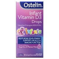 Ostelin cho trẻ sơ sinh Vitamin D3 Drops 2,4ml