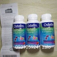 Ostelin kid bổ sung canxi+ d3 cho bé 90 viên